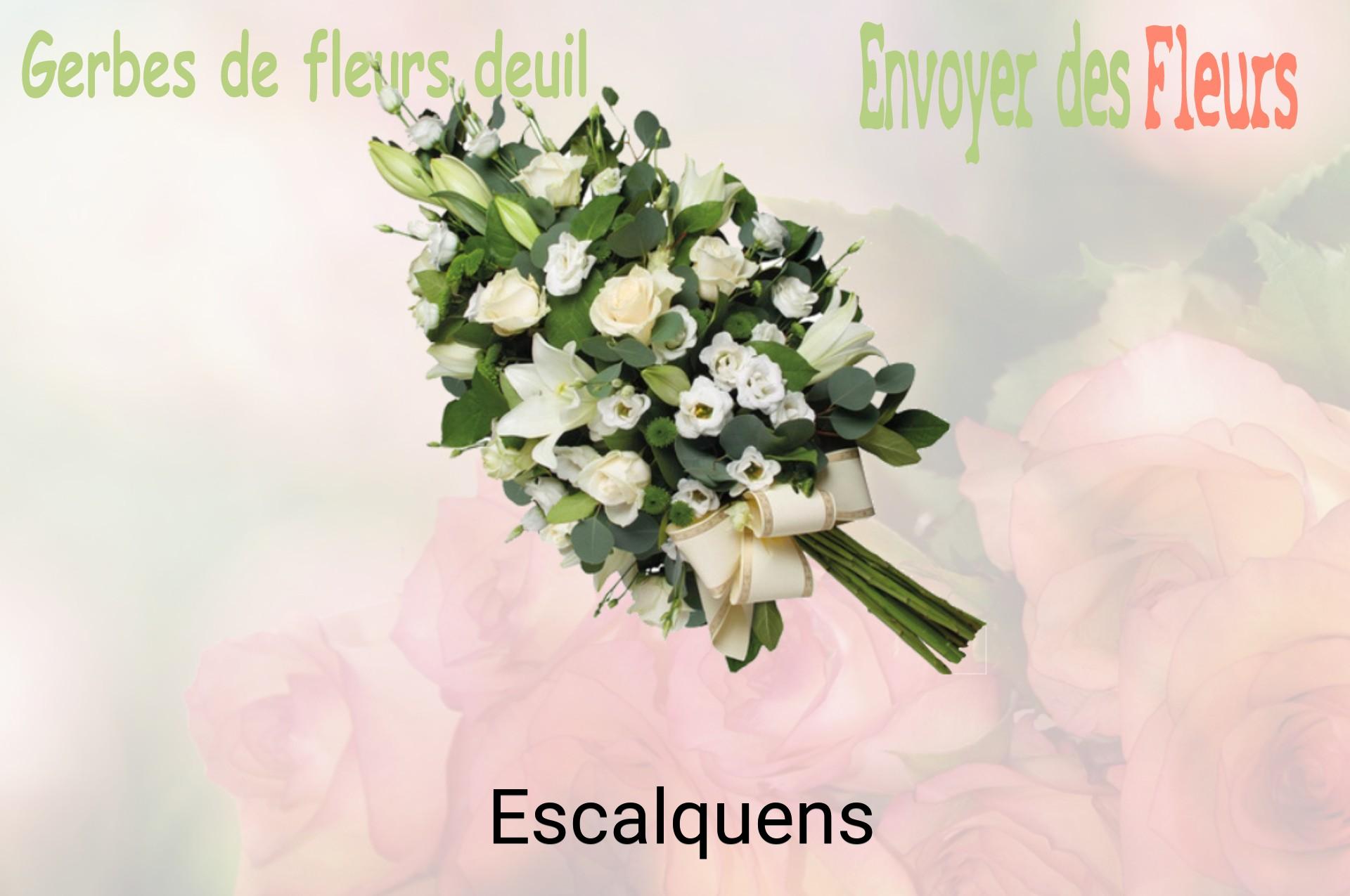 Gerbe de fleurs de deuil livrée à Escalquens
